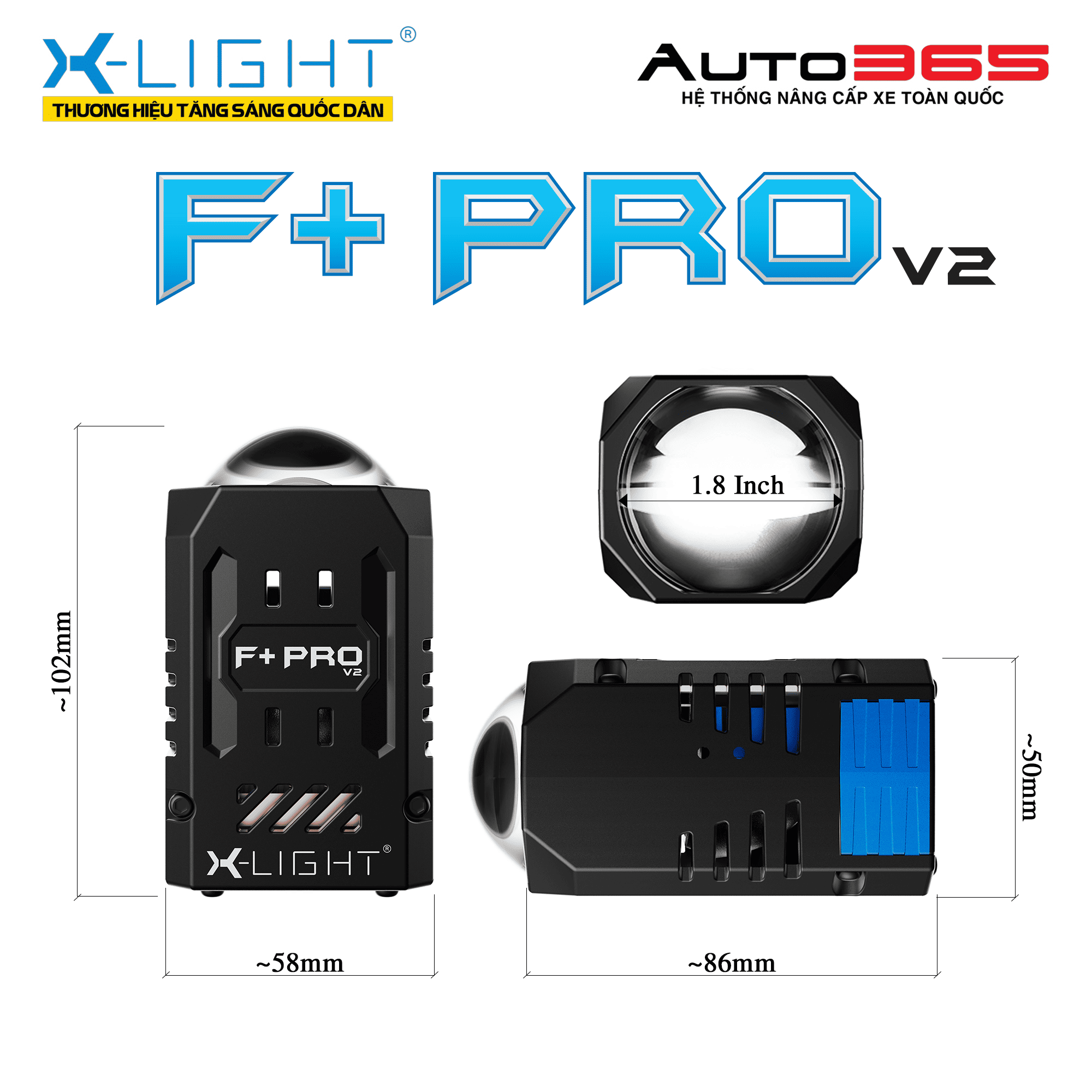ĐÈN BI LED X-LIGHT F+ PRO V2